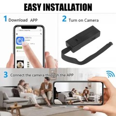 4K Mini Security Camera with Motion Detection & Sound Recording Alert WiFi