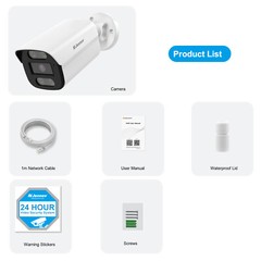4K POE Security IP 8MP Camera Outdoor for NVR System Compatibility ONVIF Set