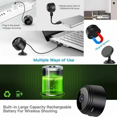Mini Wireless Record Camera WiFi IP Home Security DVR Night Vision HD USB 1080P