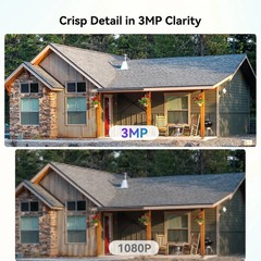 3MP WIFI Home IP Camera System color IR nightstand Plug and Play Outdoor