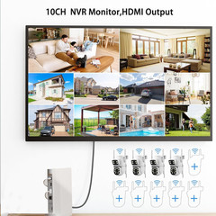 4MP Dual Lens Home Security Camera System Wireless, Security Cameras Wireless Ou