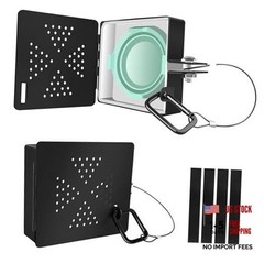 2 Pack Carbon Steel RV Bumper End Cap, For 4 Inch Standard Square Camper