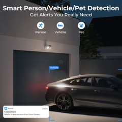 Reolink 4K PoE Floodlight Camera 180° View Dual-Lens Smart Detection 2 Way Talk