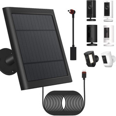 Solar Panel for Ring Security Camera Outdoor 10ft Cable