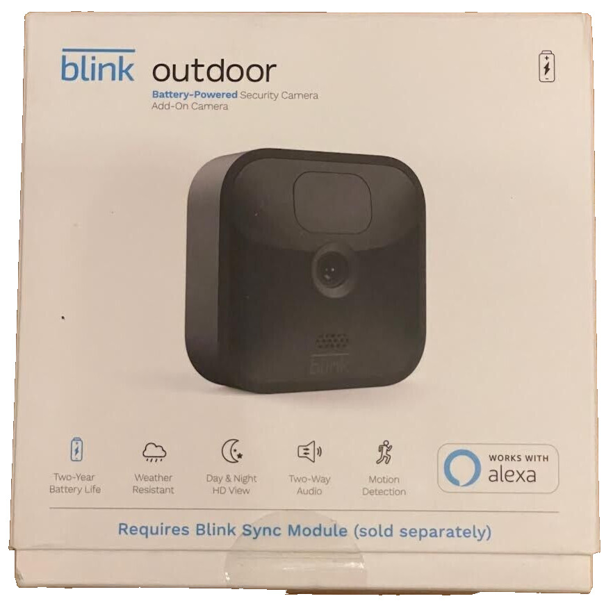 NEW Blink Outdoor 3rd Gen Add-On Home Security Camera HD Video works w/ XT1 XT2