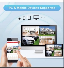 Wireless Security Camera System 4CH 1080P w/ Monitor 1TB HDD Outdoor