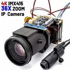 36X Optical Zoom Camera IMX415 CMOS Auto Focus 8MP 4K POE IP Camera Module CCTV