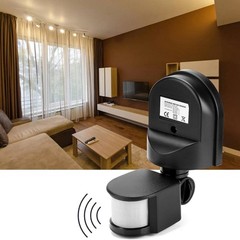 AC 85-265V Portable Motion Infrared Sensor Switch For Outdoor 180° Detection
