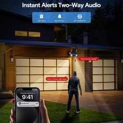 2K Solar Security Cameras System Wireless Outdoor PIR Alarm 2-Way Audio 10CH NVR