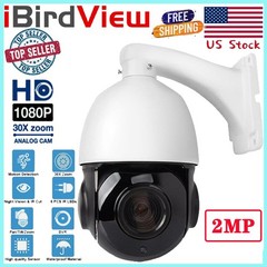 1080P 2MP 4in1 PTZ Dome Camera 30X Zoom Outdoor IR Night Vision AHD TVI CVI CVBS