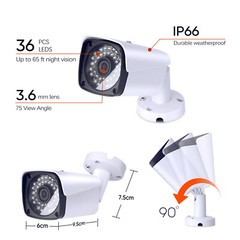 5MP Color Night Vision PoE IP Security Camera – Add on poe camera for our NVR