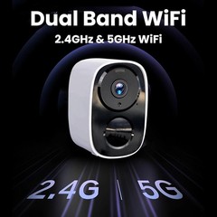 2025 Wireless 2K UHD Outdoor Security Camera with Free Cloud Storage & AI Alerts