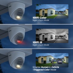 ANNKE 16CH 12MP NVR 5MP Audio POE Security Camera System Outdoor AI Color Night