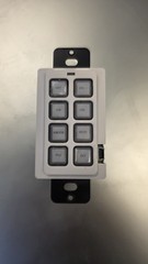 RTI RK1, 8-Button In-Wall Universal Keypad Controller-White