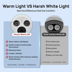Vikylin 5MP Full Color Night Vision PoE IP Camera Outdoor with Audio Metal 2.8mm
