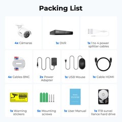 ANNKE 16CH 4K NVR POE Recorder IP Network 8MP Video for Security System 2TB HDD