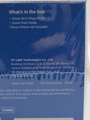 TP-Link Control from Anywhere Smart Wi-Fi Plug HS100 Brand New Factory Sealed