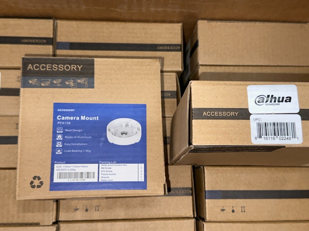Hikvision Dahua Camera Junction Box PFA139 New! ✅❤️️✅❤️️ Factory Sealed!