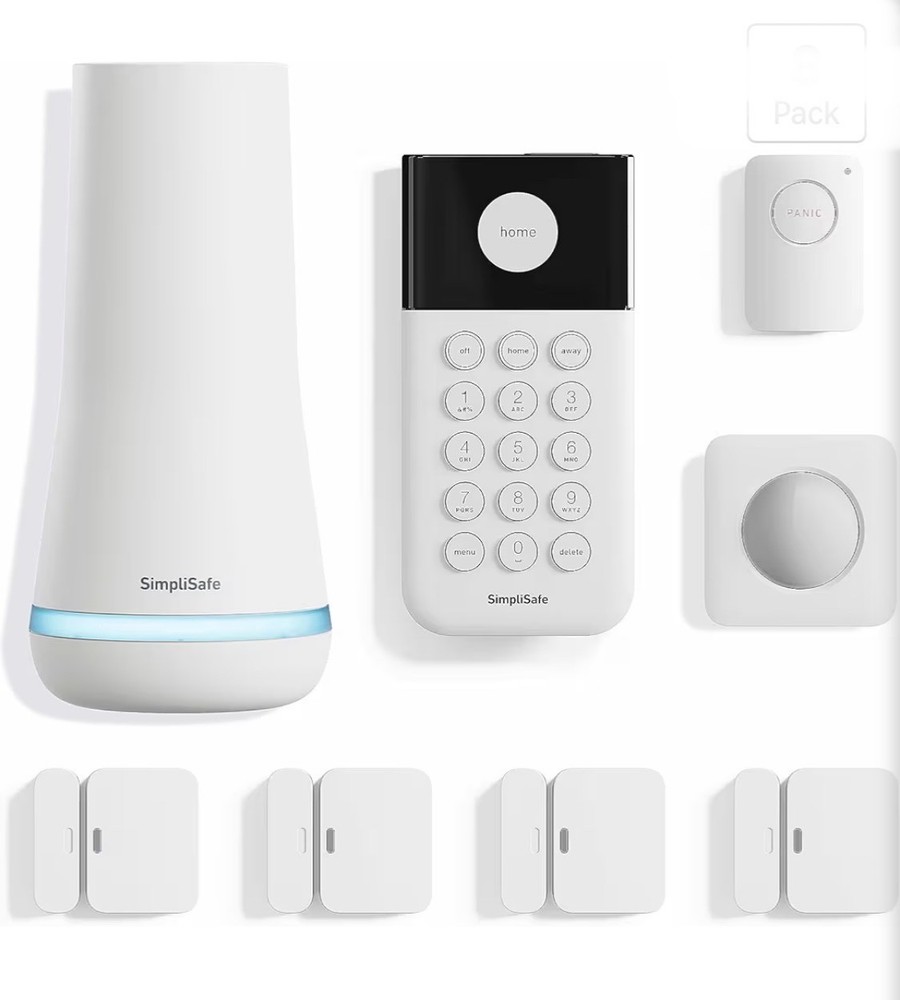 8 Piece Wireless Home Security System – Optional 24/7 Professional Monitoring