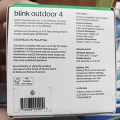 Blink Outdoor 4 (4th Gen) Wire-Free Smart Security Add On Camera HD 2-Way Audio