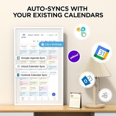 Digital Family Smart Calendar 21.5 inch Full HD Touchscreen Wi‑Fi Google iCloud
