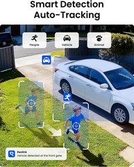 5MP Solar Wireless Security Cameras with Auto-Tracking & Smart AI Detection