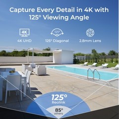 Reolink 2pcs Home 8MP PoE IP Camera Color Night Vision IK10 Vandalproof RLC-840A