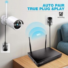 SmartSF 10CH 5MP Outdoor Wireless Security Camera System WIFI CCTV Audio NVR kit