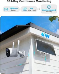 4G LTE Cellular Security Camera Wireless Outdoor,Built-in SIM Card No WiFi,2K…