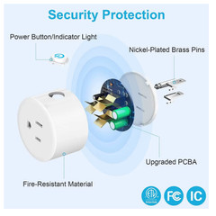 Tuya 16A Smart Plug Zigbee WiFi Socket US Canada Mexico Peru Japan