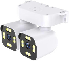 Dual Lens Outdoor Cameras 2.5K/5MP House Cameras Wired Plug-in | Wireless WiFi C