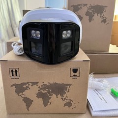 Vikylin 4K 8MP Dual Lens POE IP Camera 180° Panoramic Color Night Vision Metal