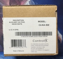 Control4 – Auxiliary Keypad – Snow White – C4-KA-SW