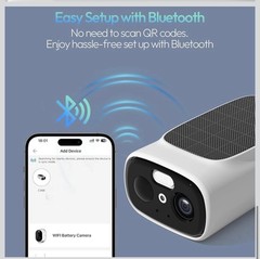 RICHCHO 2.5K Solar WiFi Security Camera Dual Band 5G 2.4G AI Night Vision