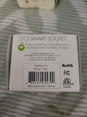 Digital Gadgets Wi-Fi Mini Smart Socket DHSPLG1-R White NEW B58