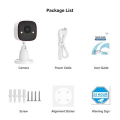 4-Pack Wireless 2.4G WiFi Security Camera System Smart Outdoor Night Vision 3MP