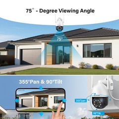 PTZ Security Camera System Outdoor Wireless Audio Wifi Home CCTV 5MP 10CH NVR