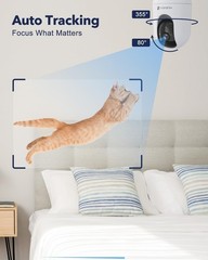 Indoor 2K, Pet with App, WiFi Cameras for Home for Dog/ Baby Monitor/Elder Pa…