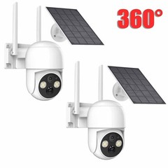 2/4PK Solar Camera Outdoor Wireless Solar Security Camera System 4MP WiFi iP Cam