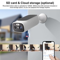 SolarCam 2K Wireless Outdoor Security Camera – Solar-Powered No Monthly Fees