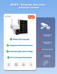 MOES 4G LTE Cellular Solar Wireless Security Camera Lifetime Free Unlimited Data