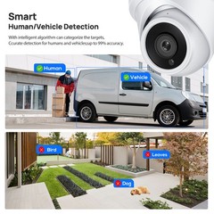 VIKYLIN Mini Turret POE IR 4K ethernet Security IP CAMERA MIC Outdoor/Indoor Lot