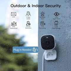 Smart Home Security Camera System – 2.5K with Night Vision & 2-Way Audio