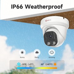 Anpviz 4MP 5MP 8MP Audio PoE IP Security Camera Outdoor AI Human Vehic Detection