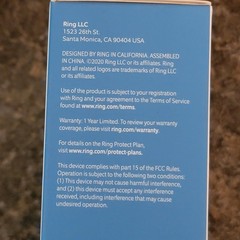 Ring Alarm Motion Sensor 2nd Gen White – Works with Alexa Z-Wave NEW In Box