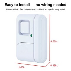 UltraPro Personal Security Window and Door Alarm, 2 Pack, Burglar Alert, Wireles