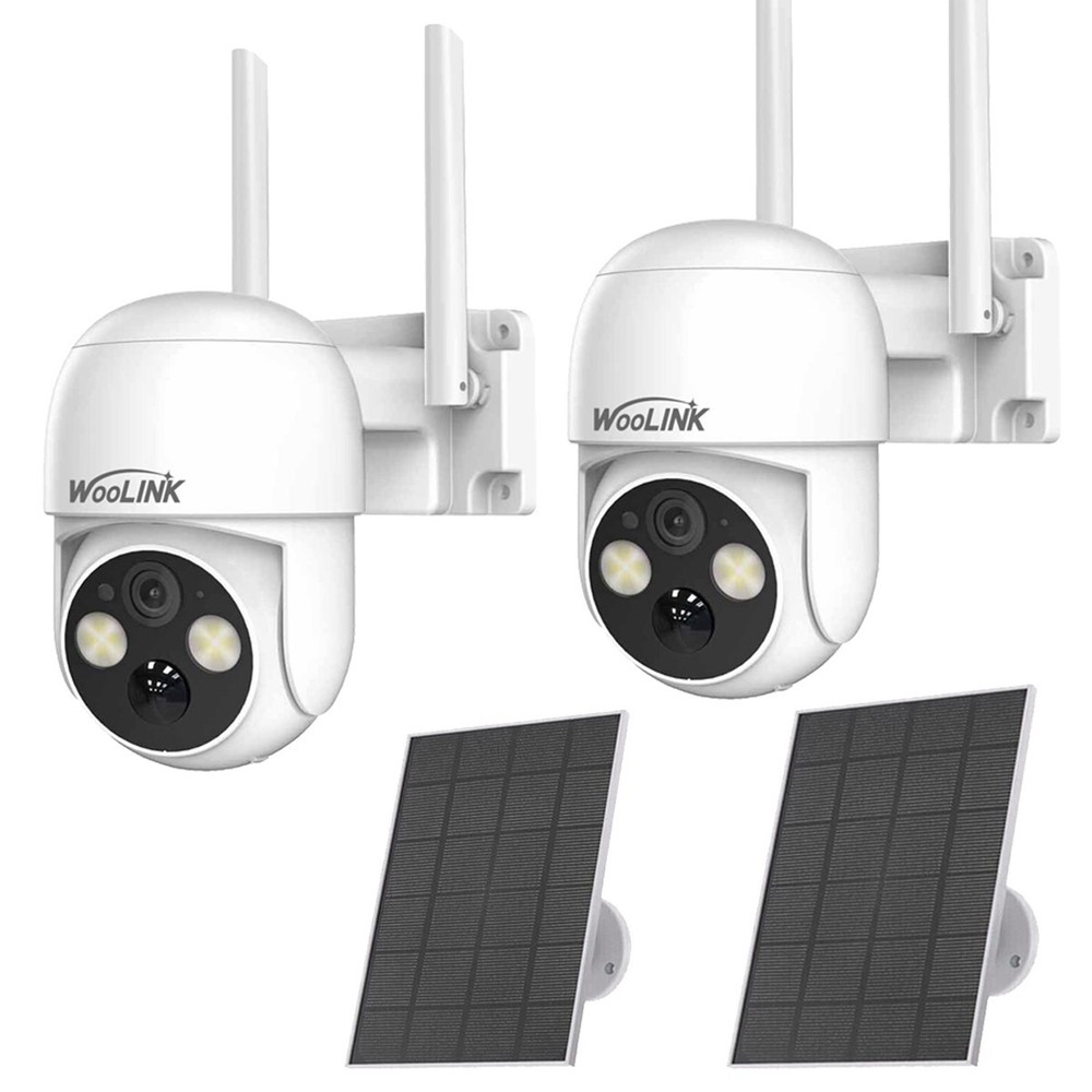 Solar Powered IP Camera 4MP 2.5K HD Battery Camera WiFi Smart Home Security