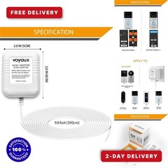 18V Power Adapter for Ring Video Doorbell Pro & Nest Hello – Voyaux