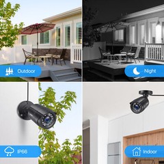 ZOSI 8CH 5MP Lite DVR 2MP Home Security Camera System 24/7 Remote IR Night CCTV