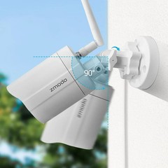 (2-Pack) Wireless Outdoor Security Camera Night Vision with Wifi Cloud Service